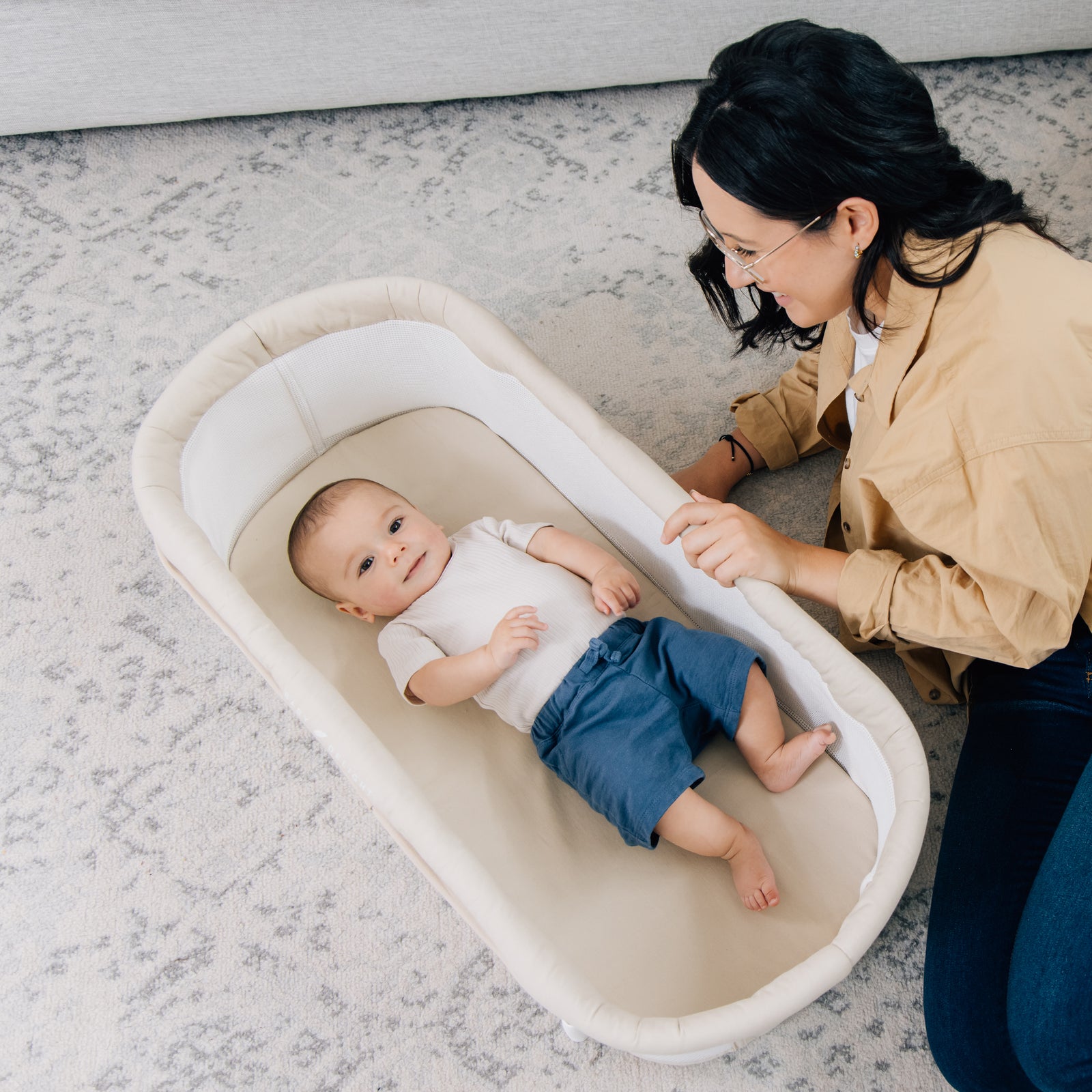 Snuggle shops nest baby sleeper