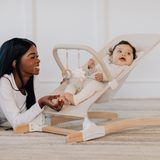 Heirloom Aspen Wood Bouncer - Baby Delight