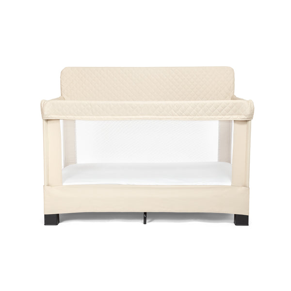 Lunaire Full Size Mesh Crib and Playard - Organic Oat