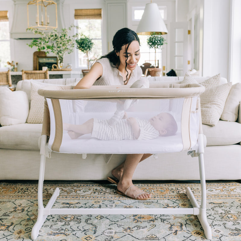 Beside Me™ Dreamer Organic Bassinet & Bedside Sleeper - Organic Oat