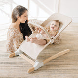 Heirloom Aspen Wood Bouncer - Baby Delight