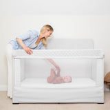 Lunaire Full Size Mesh Crib and Playard - Driftwood Grey