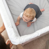 Lunaire Full Size Mesh Crib and Playard - Driftwood Grey