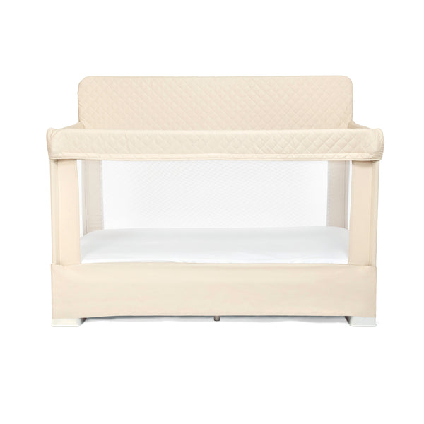 Lunaire Full Size Mesh Crib and Playard - Organic Oat