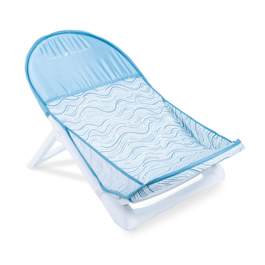 Baby Delight Cushy Nest Cirro Deluxe Mesh Bather Blue Wave