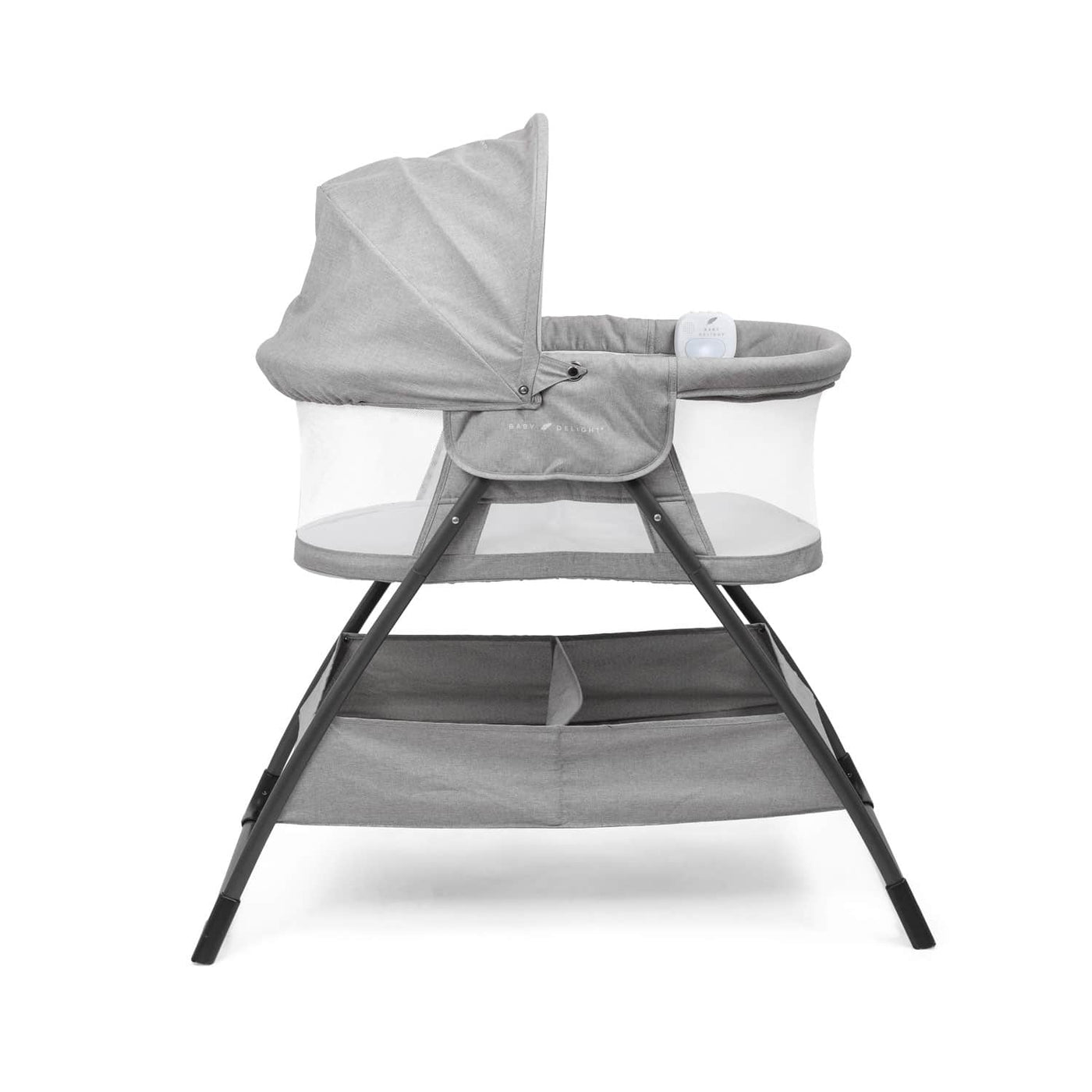 Beside Me Doze Deluxe Bedside Bassinet Pebble Grey Baby Delight